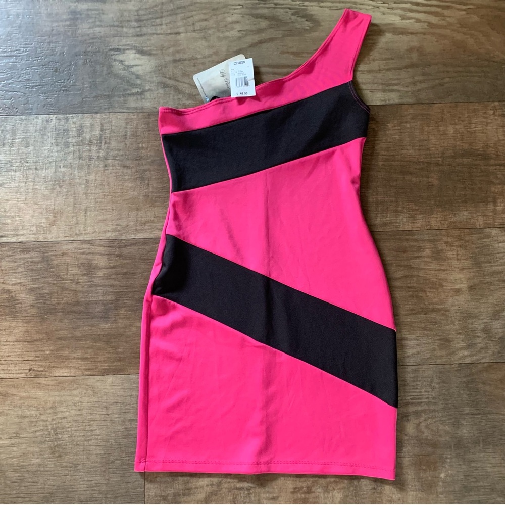 New Lily Rose single shoulder bodycon dress